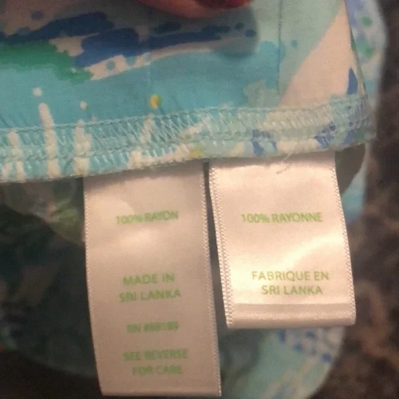 EUC Lilly Pulitzer Bal-Harbour Whisper Blue Mid-Rise Wide Leg Palazzo Pants - Picture 14 of 15